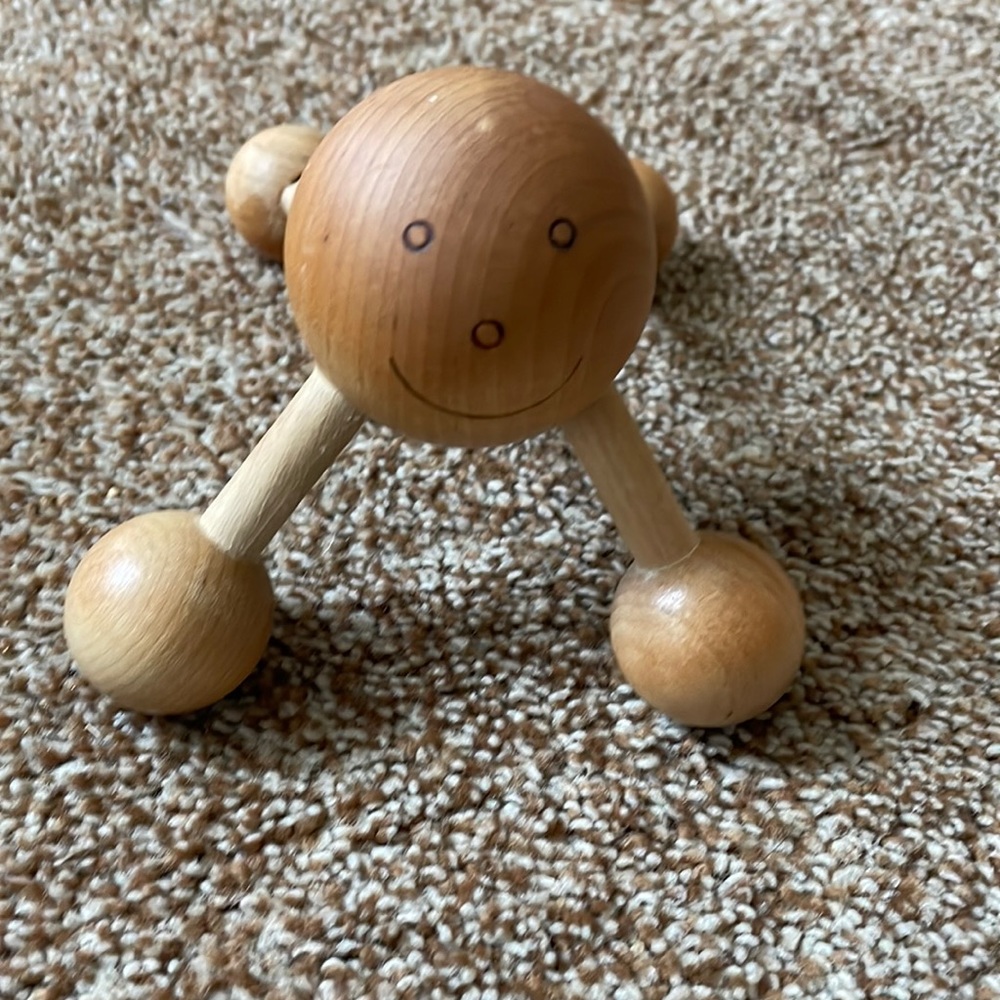 VTG wooden It's Me Happy Time Massager